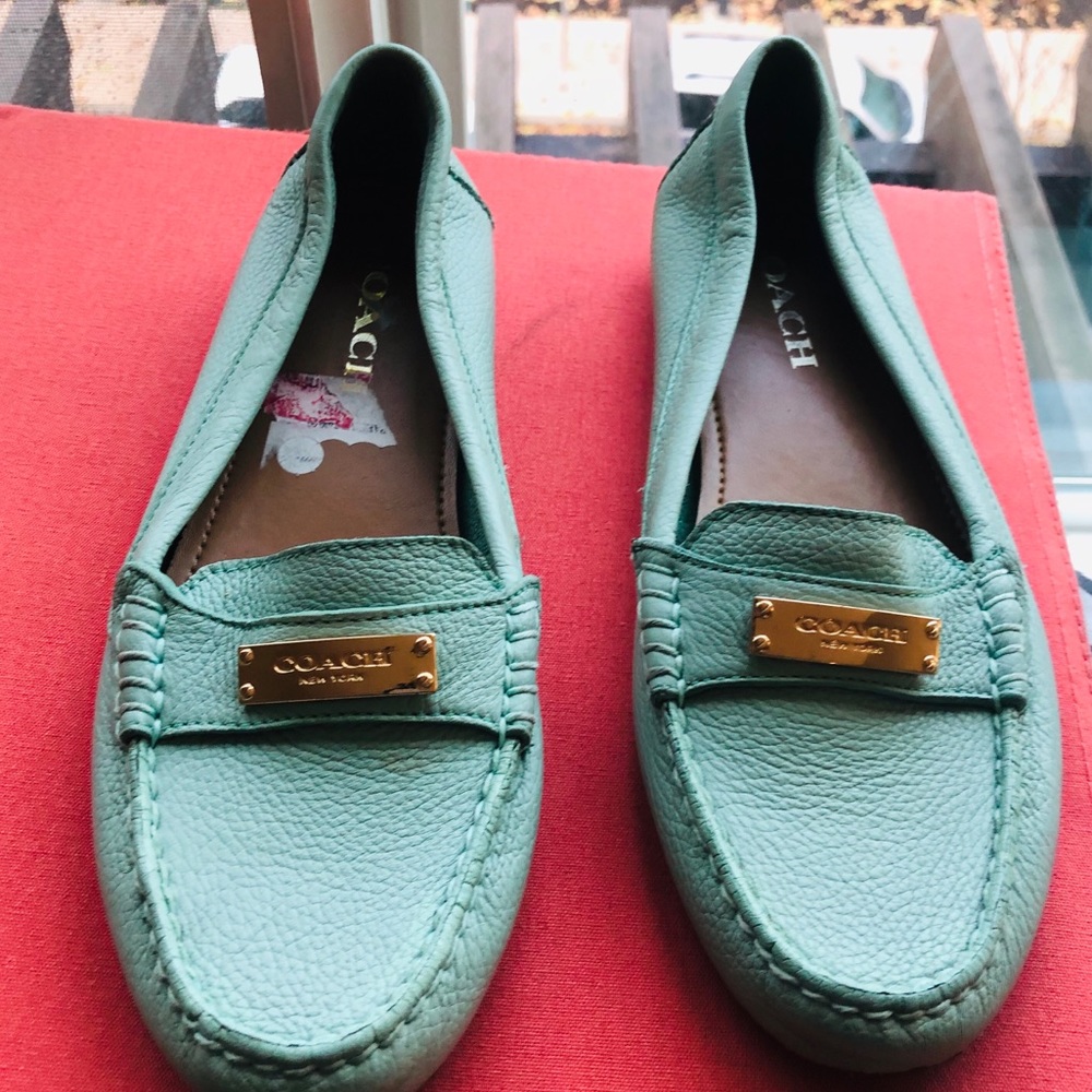 Coach Mint Pistachio Fredrica Loafer Flats😍 SALE